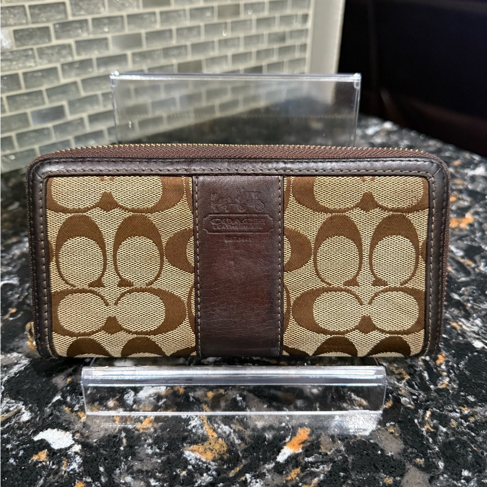 COACH Zip Around Wallet